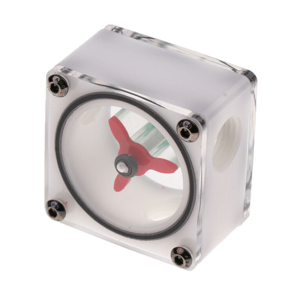 Flow Meter Indicator G1/4 Threaded 3Impeller for PC Computer Water Cooling#2