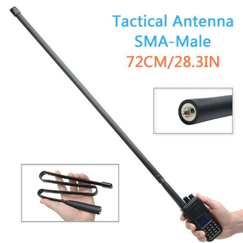 AR-152A SMA-Male 72cm/28.3in Connector Dual Band 144/430Mhz Foldable Antenna