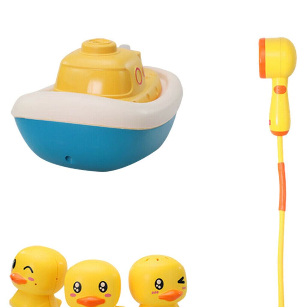 Duck Water Spray Baby Bath Shower Head Sprinkler Toys for Kids 18 Months +