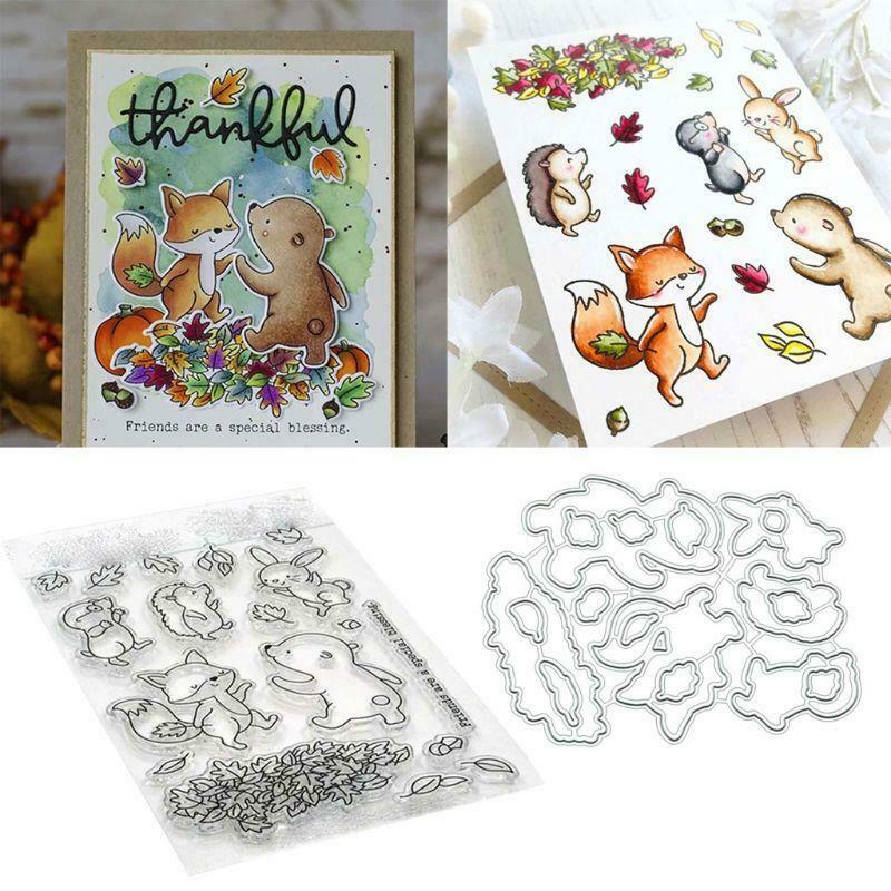 Animal Friends Metal Cutting Dies Stencil DIY Scrapbooking Paper Card Embossing