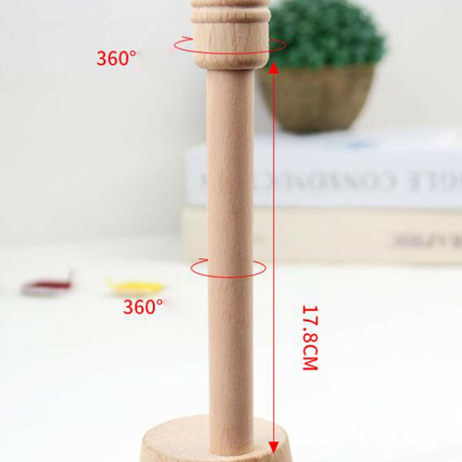 Embroidery Stand Adjustable Natural Beech Wooden Frame for Dinning Table