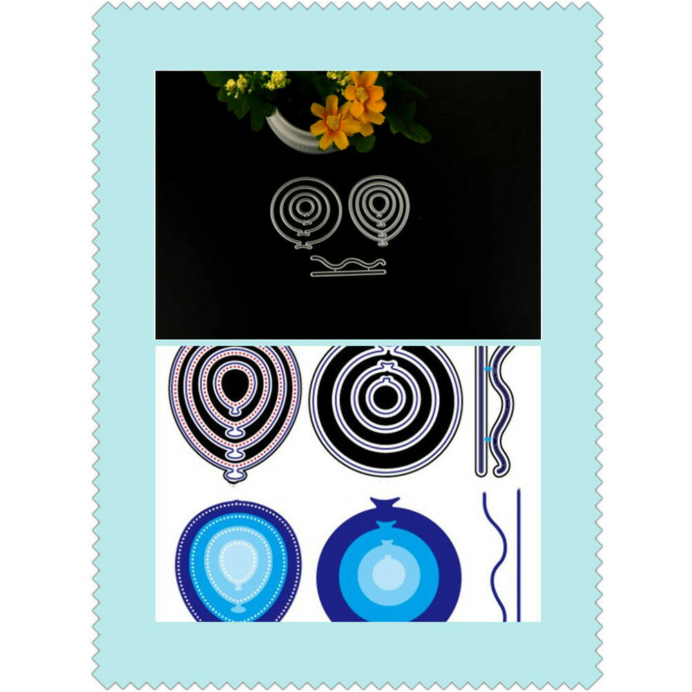 New Customized 9pcs Balloons Scrapbooking Cutting Die Book Photo Album Art XjSJ