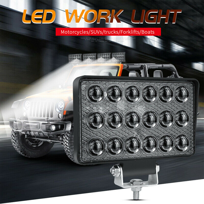 2PCS 54W Work Light Car Motorcycle Truck SUV OffRoad Driving Fog Lamp 12V-24V