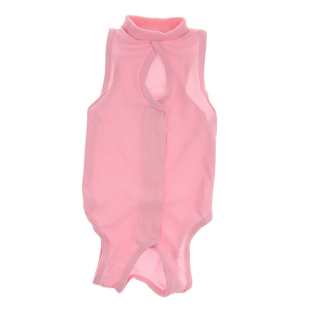 Cat Recovery Suit for Abdominal Wounds E-Collar   Pink M
