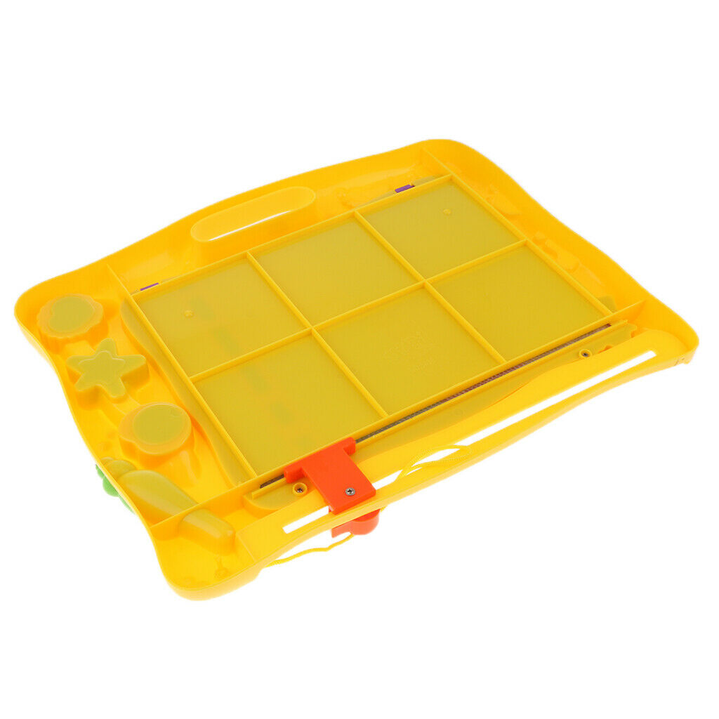 Erasable Colorful Magnetic Doodle Drawing Board Toys for Kids  Yellow_1