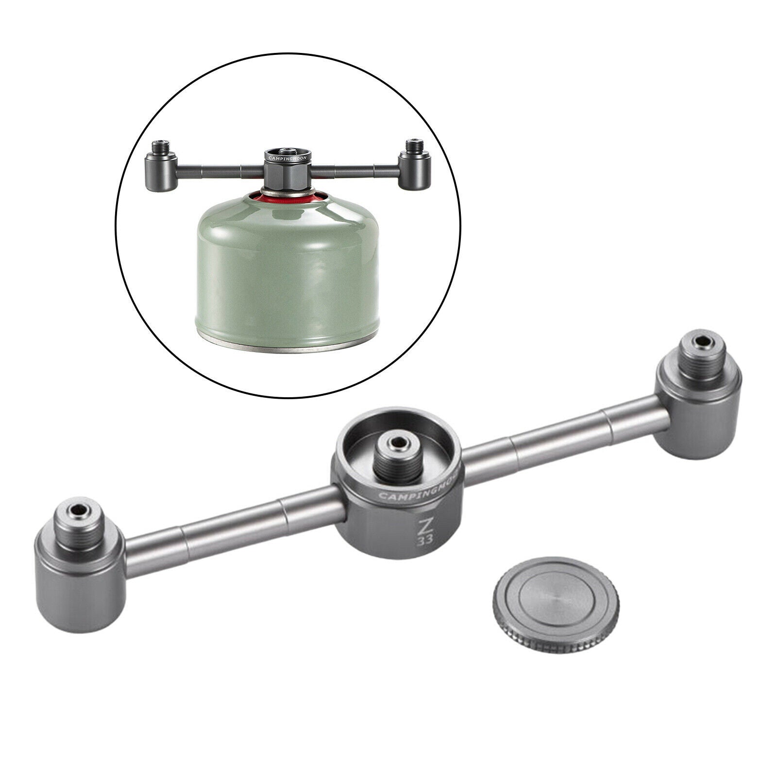 Stove Adapter Propane Gas Tank Furnace Converter Connector Picnic Equipment