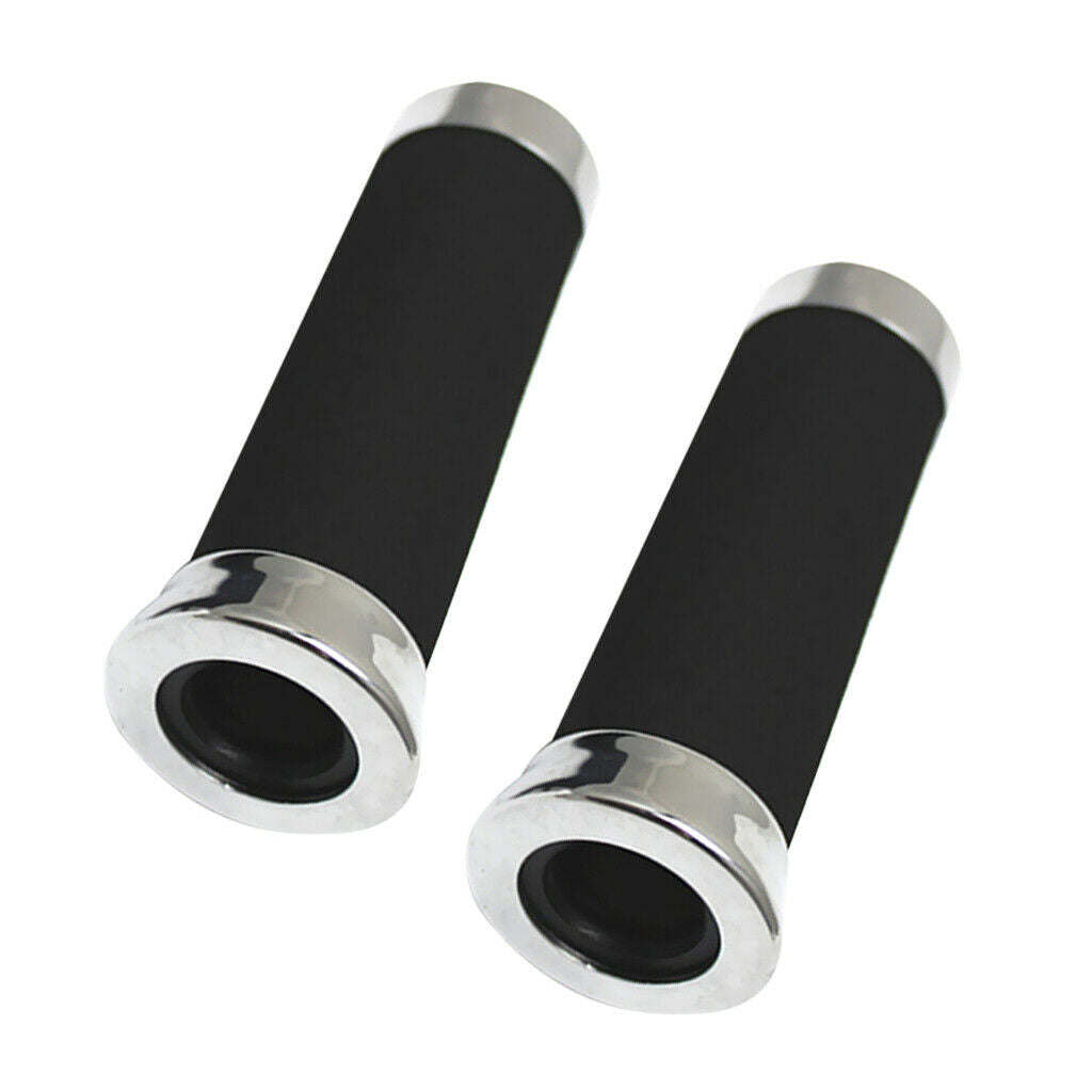 2pcs Black Replacement Handle Grips for 22mm 7/8 '' Motorcycle Repair