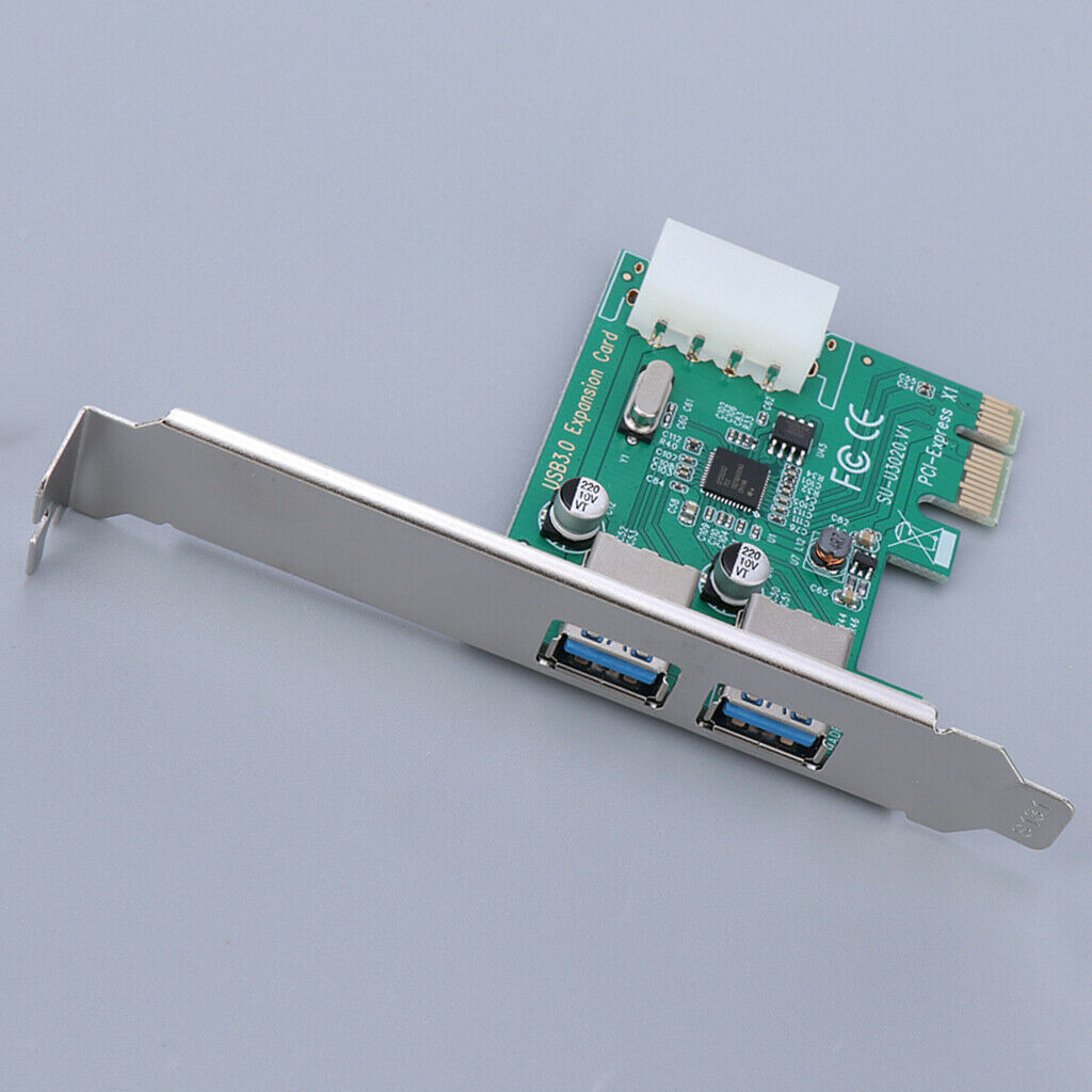 PCI-E to USB 3.0 2 Ports   Expansion Card Super speed Extender