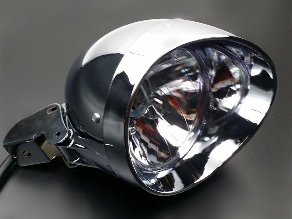 Motorbike Low/High Beam Headlight Bullet Light Bracket Cruiser Chopper Touring