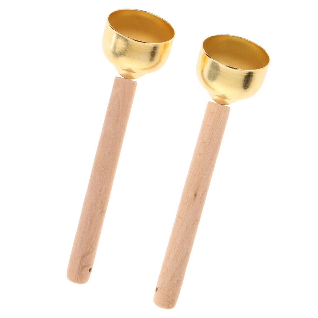 1 Pair Copper Peng Bell Kids Tinkle Jingle Bell Percussion Instrument Large