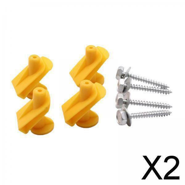 2X Vehicle Undertray Mounting Clips Set A0019913970 for Smart 2008-2014 Yellow