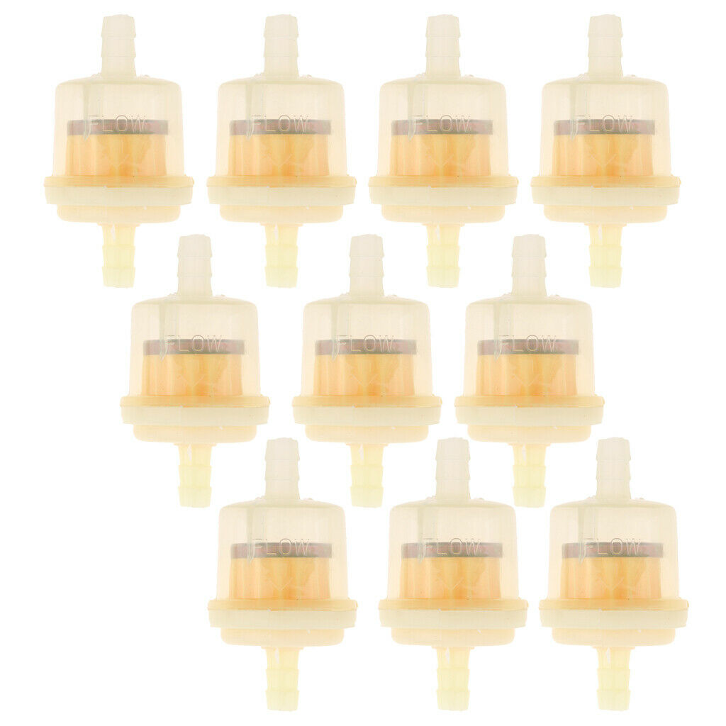 Set of 20 Plastic Small Engine Petrol Inline Fuel Filter for 5/16'' Fuel Lines