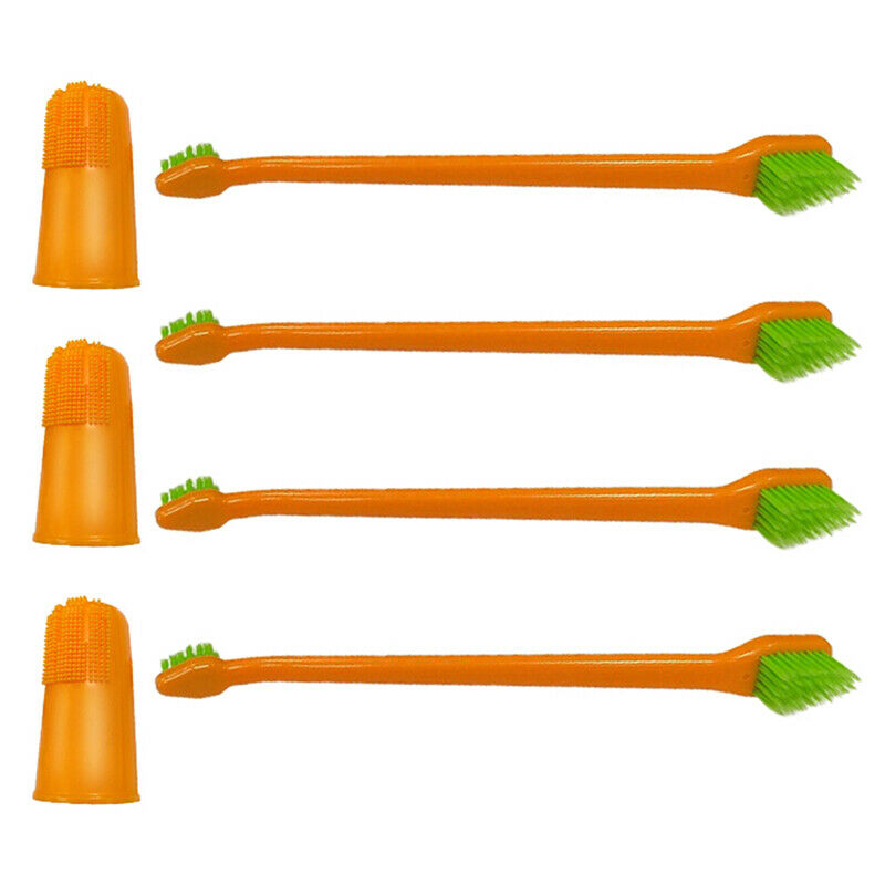 7Pcs/Set Finger Toothbrush Pet Dog Cat Dental Cleaning Brush Teeth Care H.l8