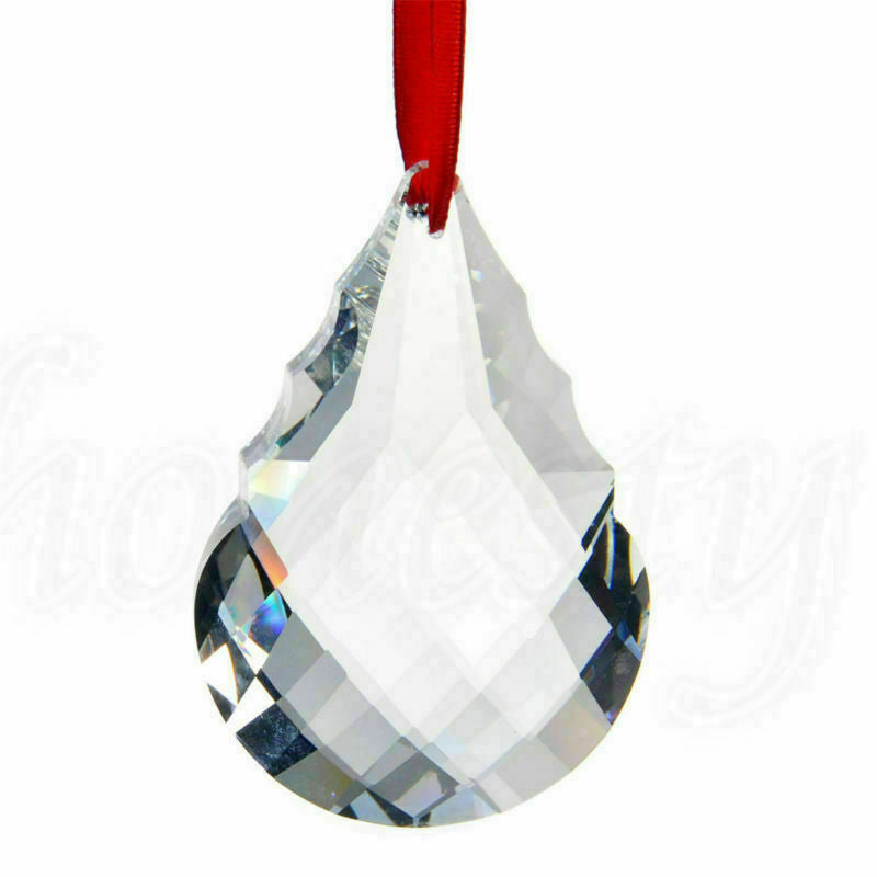 50mm Clear Crystal Pendant Suncatcher Chandelier Lamp Part Prism Drop Hanging