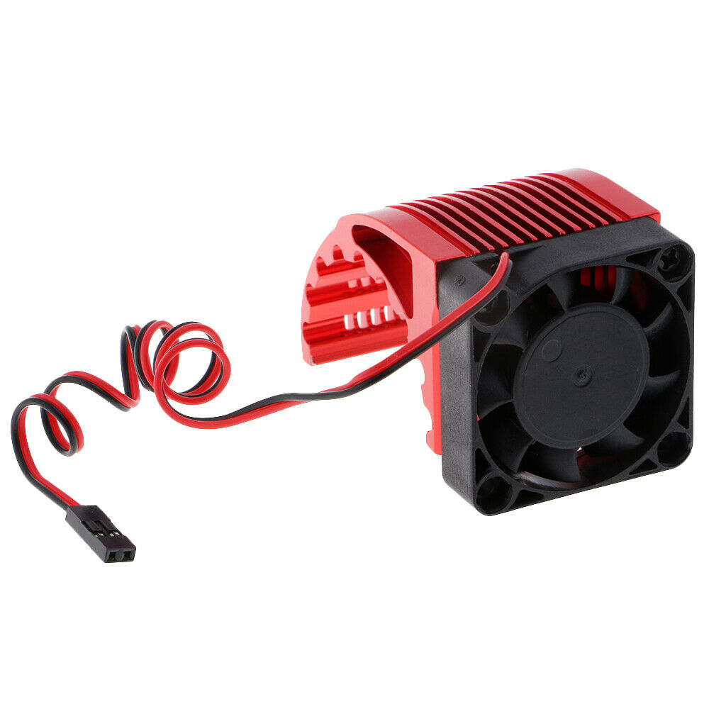 42mm Aluminum Universal Heat Sink w/ Cooling Fan for 1:8 RC Car Motor