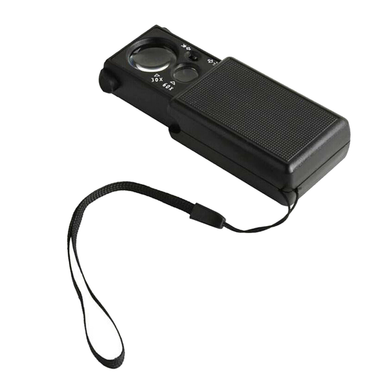LED Slide Out Jewelers Loupe 30X 60X Illuminated Multi-Power Magnifier