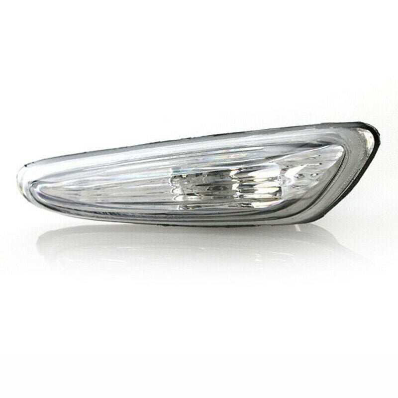 For 2002-2005-BMW E46 4D Sedan Clear Fender Signal Side Marker Lights Set