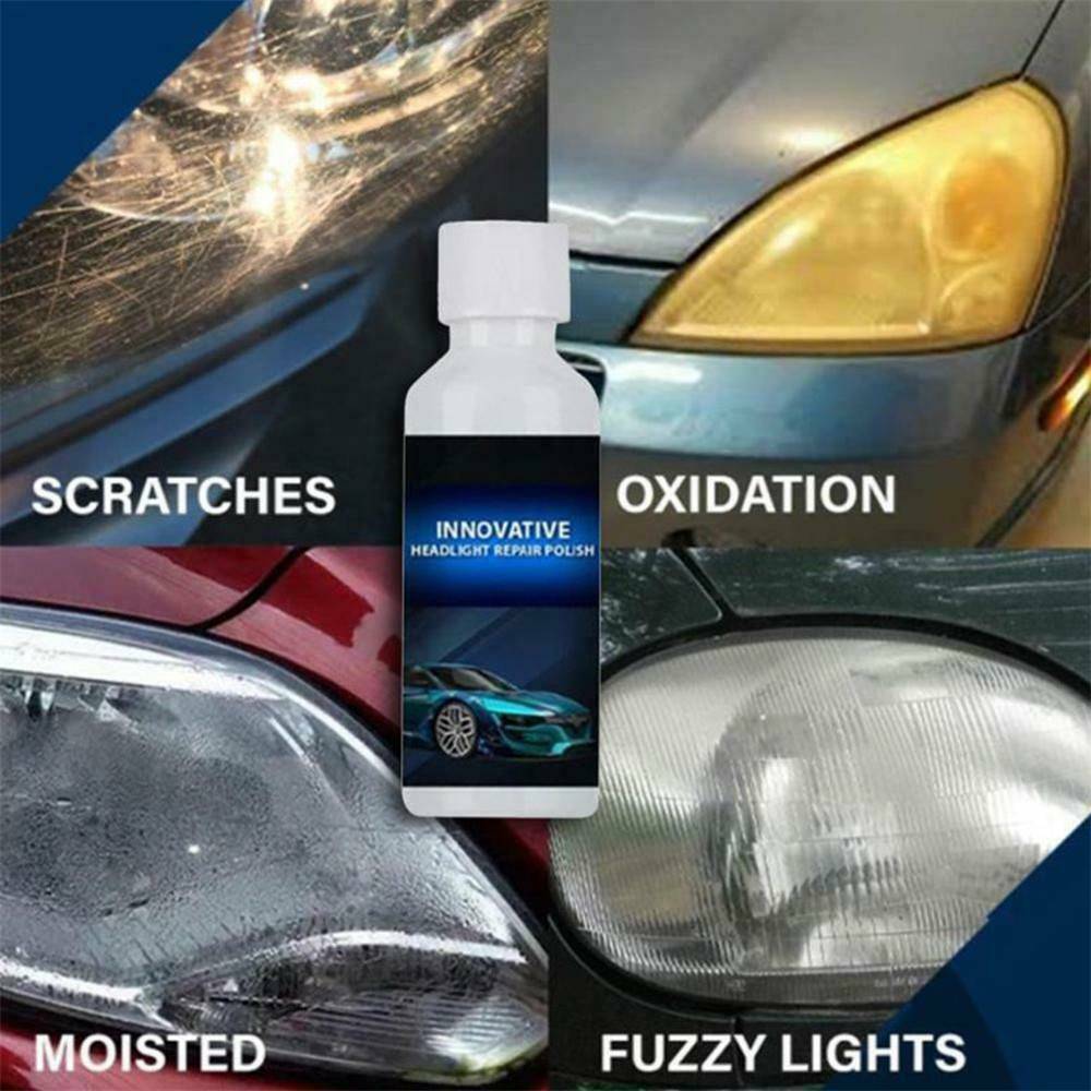 1bottle Headlight Renewal Polish Car Repair Kit Headlight Repair Liquid Cleaning