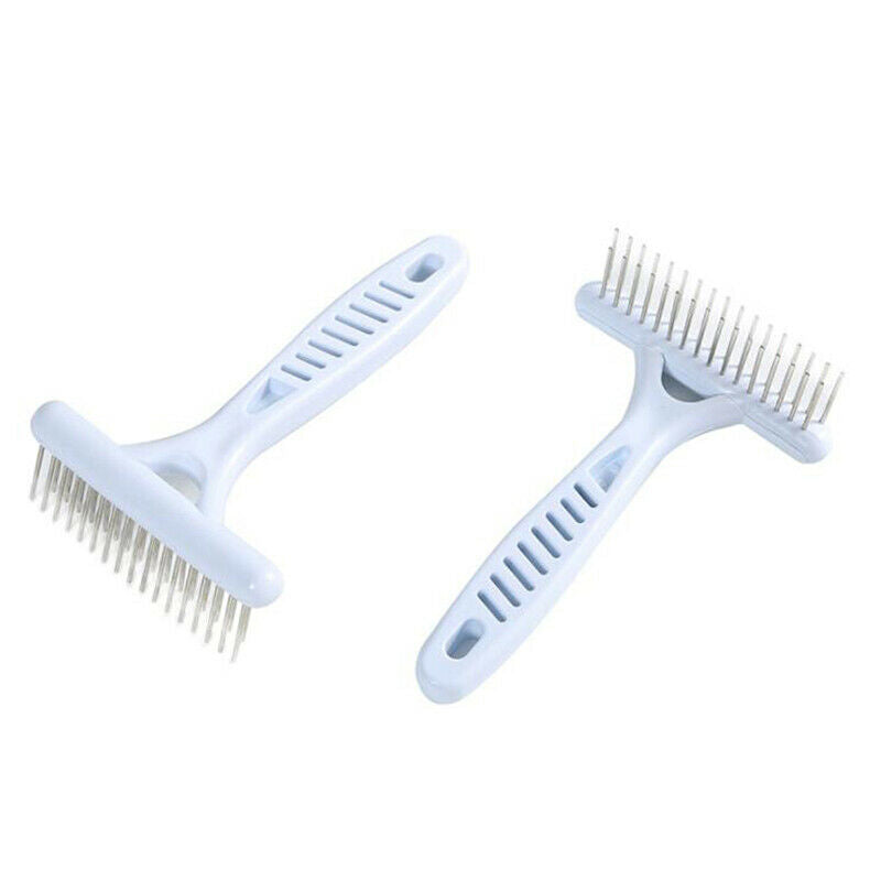 White Rake Comb for Dogs Brush Short Long Hair Shedding Remove Cat Dog Br.l8