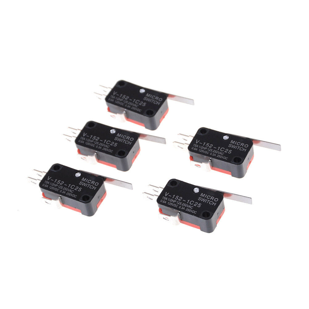 5X V-152-1C25 Straight Hinge Lever AC DC Micro Switch Limit Switc.l8
