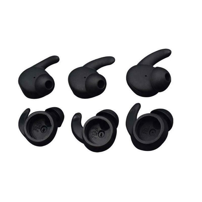 3 Pairs Earbuds Cover In-Ear Tips Soft Silicone Skin Earpiece Ear Hook Buds for