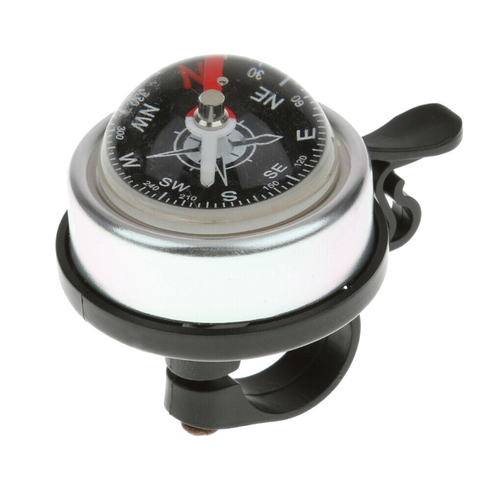 Alloy Loud Bike Ring Bell Kids Bicycle Classic Clear Cycling Compass Safe