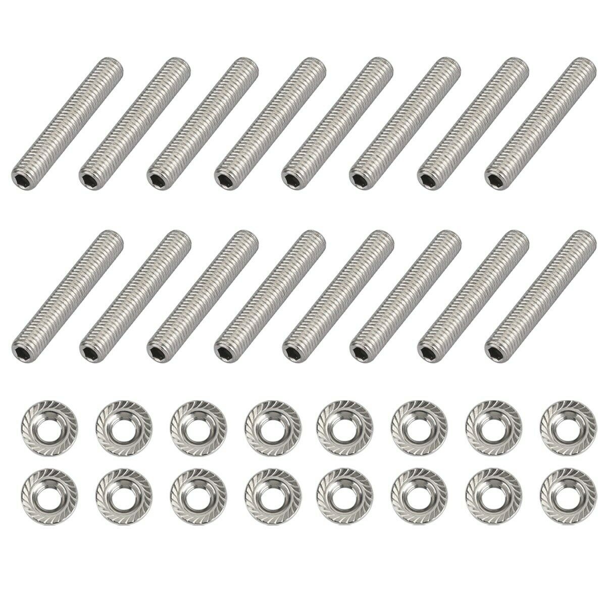 Exhaust Manifold Stud Kit fits Ford 4.6 & 5.4 Liter V8 Stainless Steel 16 Studs/