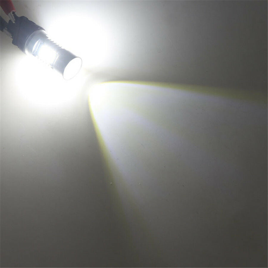 Pair P15D H6M Motorcycle Headlight DRL LED Fog Light Bulbs 6000K Xenon White 12V