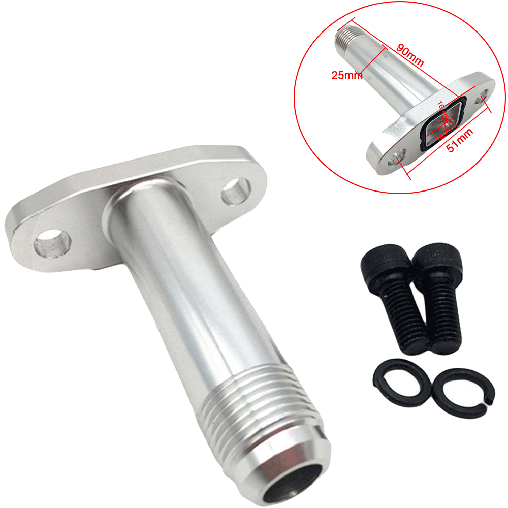 Bolt to Bolt 51mm 10AN Oil Drain Flange For T3/T4 Turbocharger & Precision Turbo