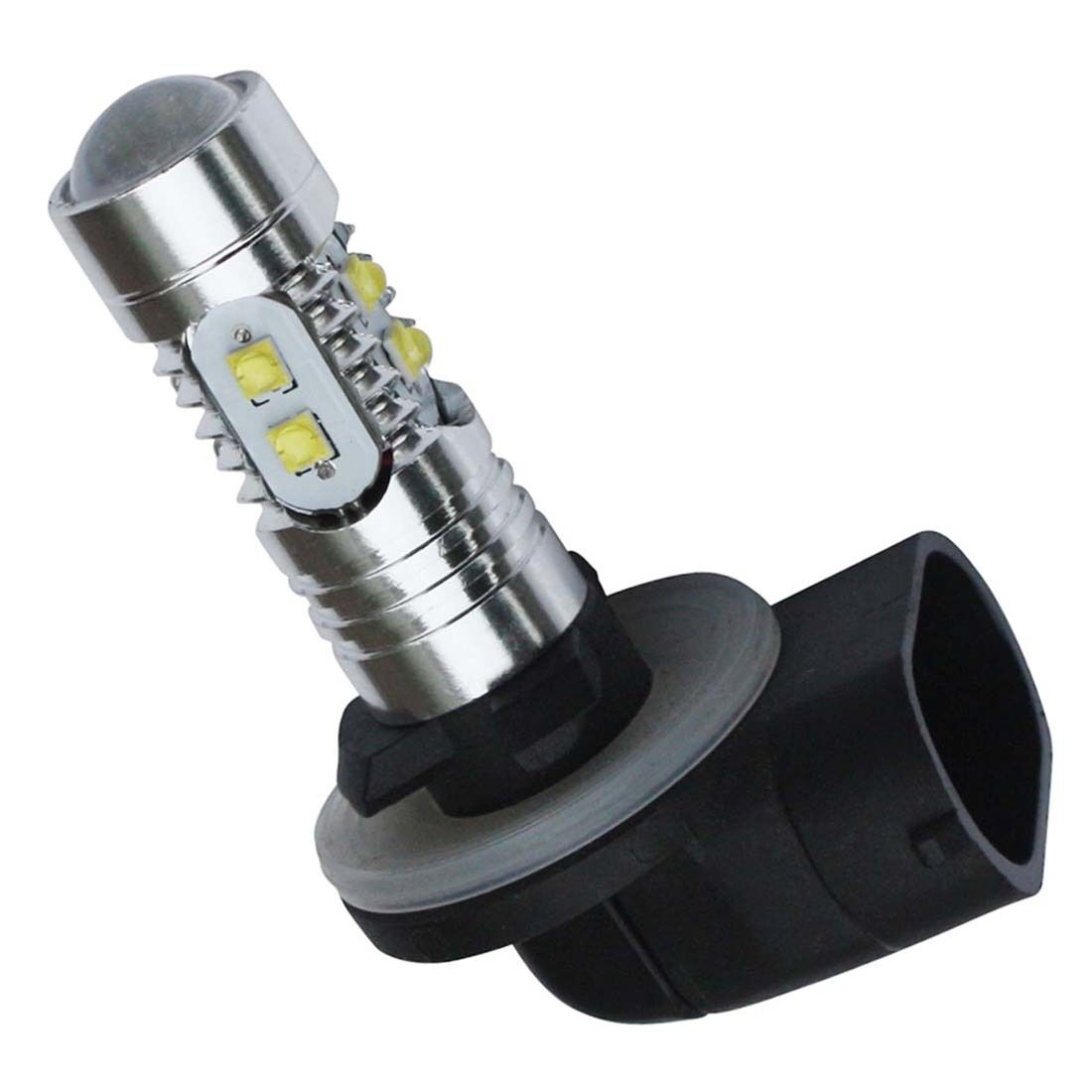 2X 881 886 894 898 899 H27W/2 White 50W High Power LED Fog DRL Light Bulb Lamp