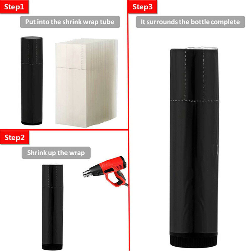 500Pcs Shrink Wrap Bands Tamper Heat Seal For Balm Chapstick Lip Balm Con.l8