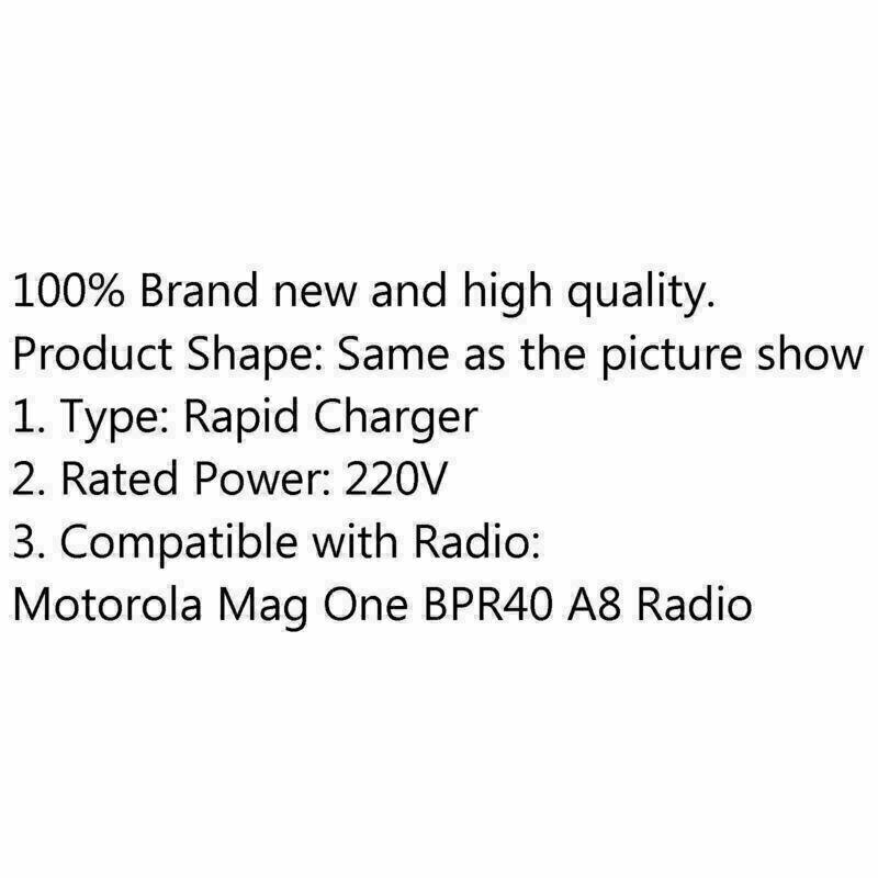 Desktop Rapid Charger Adapter For  Mag One BPR40 A8 Battery Radio CN