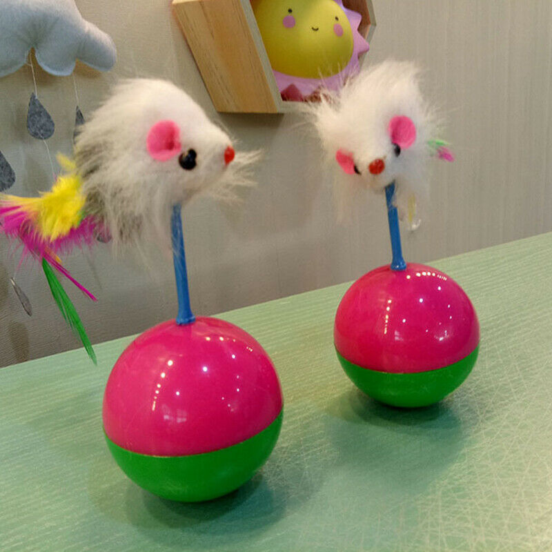 Pet Cat Toys Mimi Favorite Mouse Tumbler Kitten Cat Toys Plastic Play Bal.l8