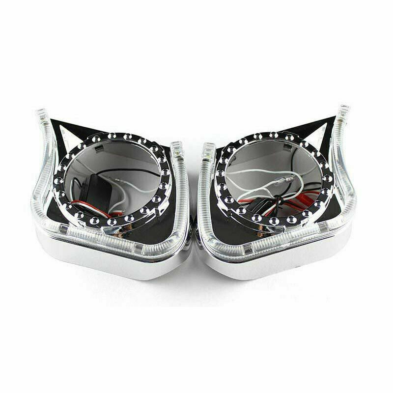 2PCS Angel Eyes DRL Daytime Integrate Light Cover For Car 3" Headlight Fog Light