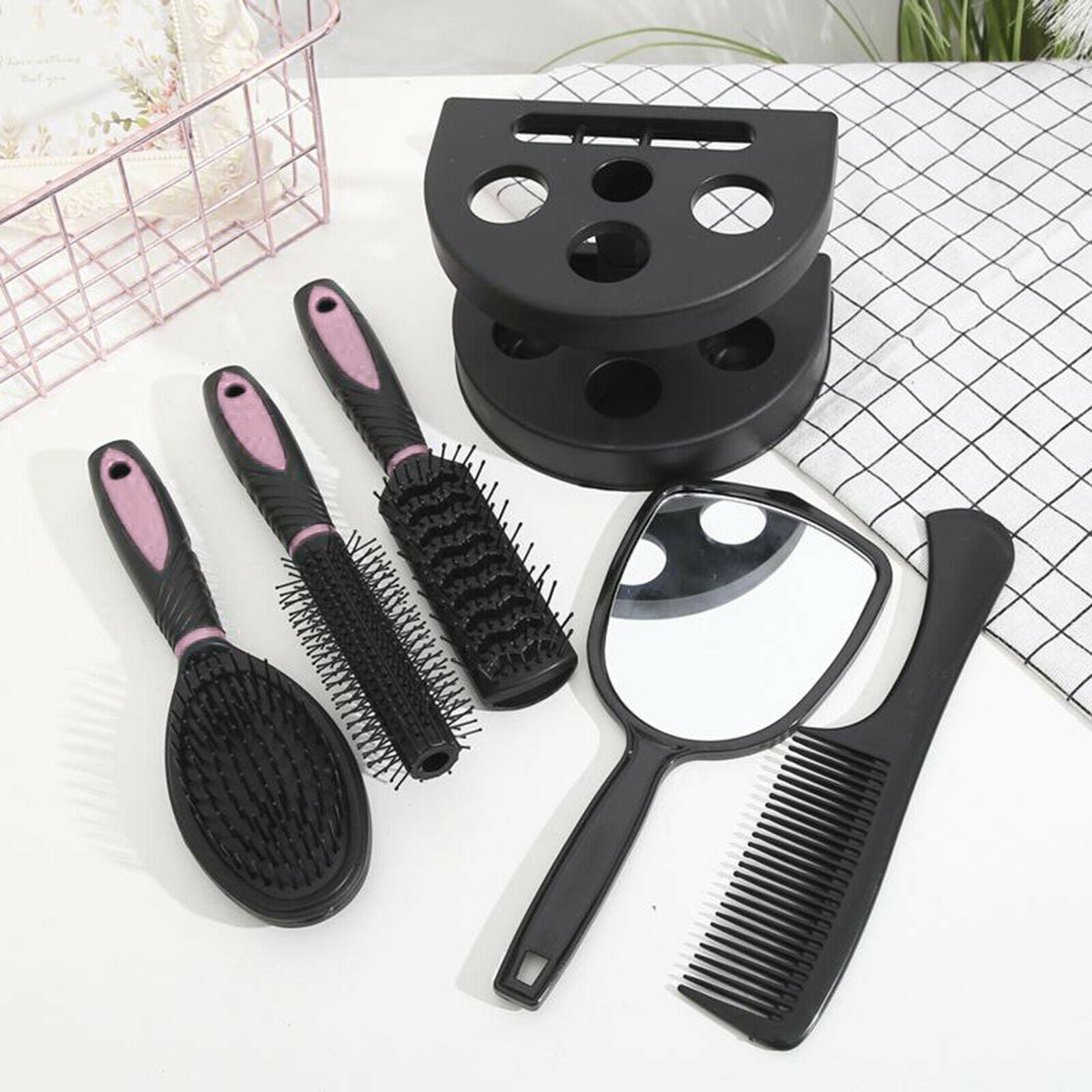 5Pcs Hair Comb Set Women Ladies Hair Care Brush Travel Combs  Hair Brush