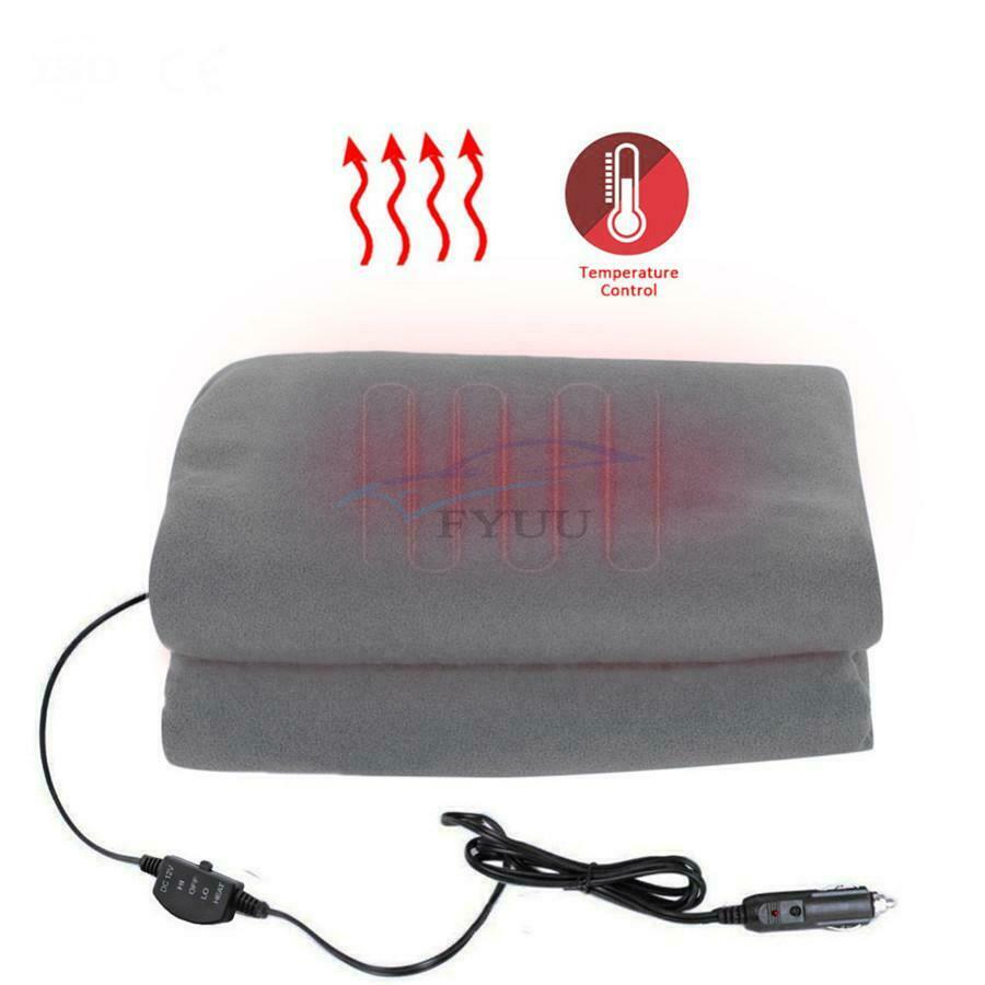 1PCS Black Car High/ Low Heat Adjustable Electric Heating Blanket 100 x 60CM