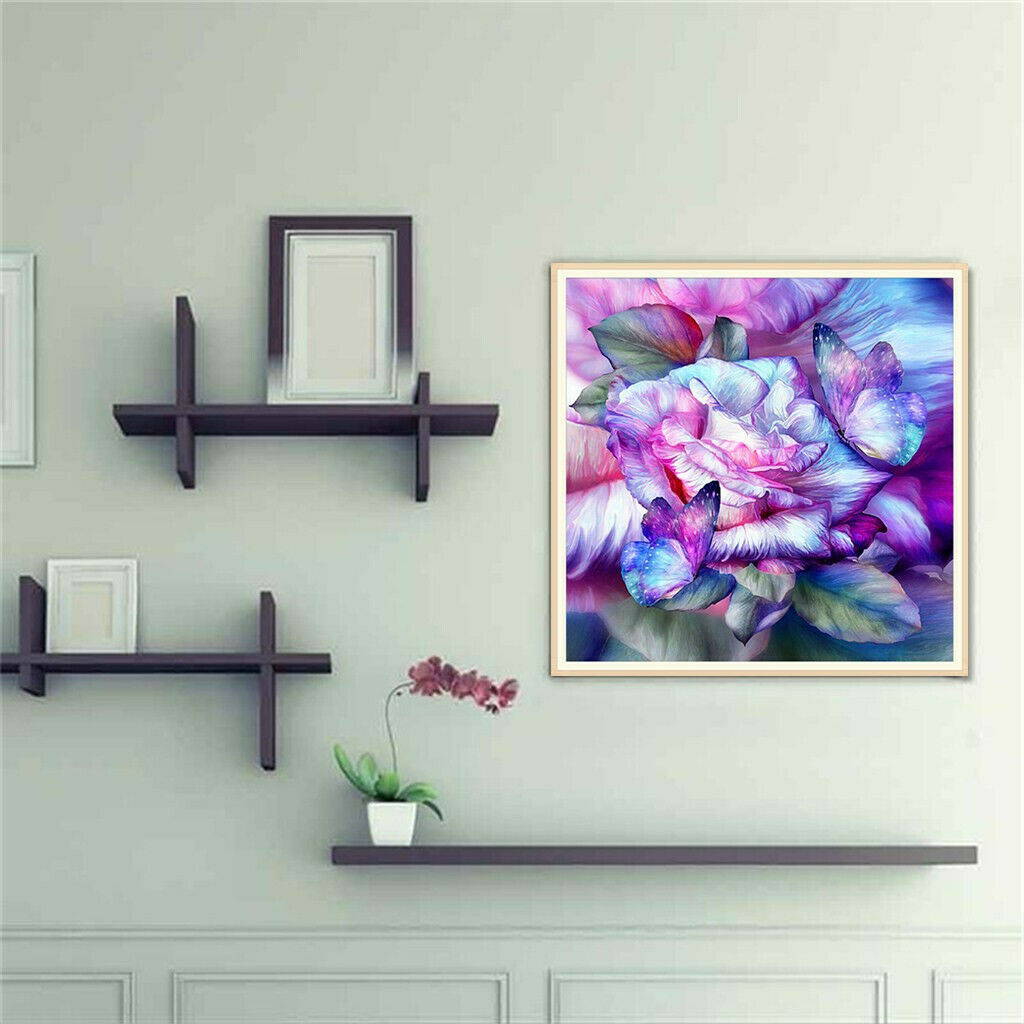 Art Flower 5D Diamond Painting Round Drill DIY Embroidery Craft Home Decor