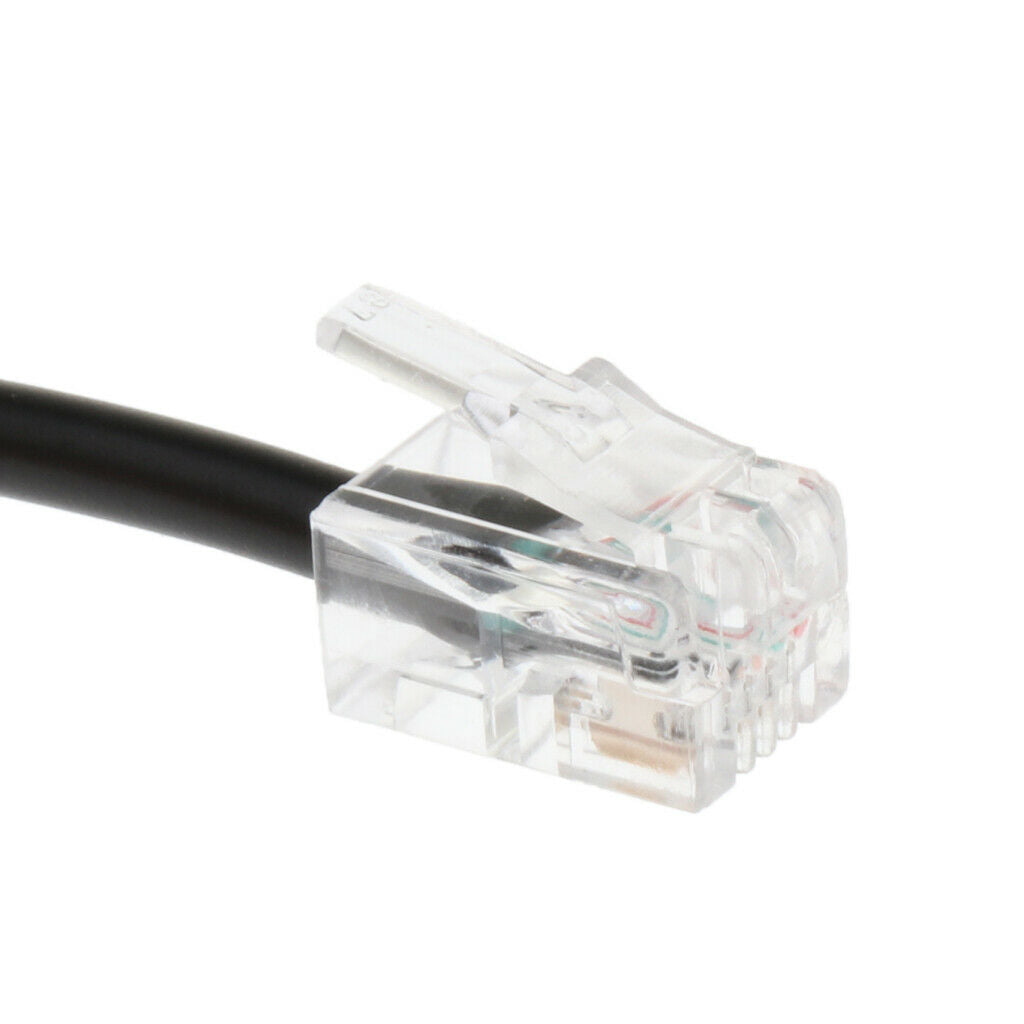 Premium RJ9 Male to 2 Female 4P4C Splitter Adapter Extension Cable