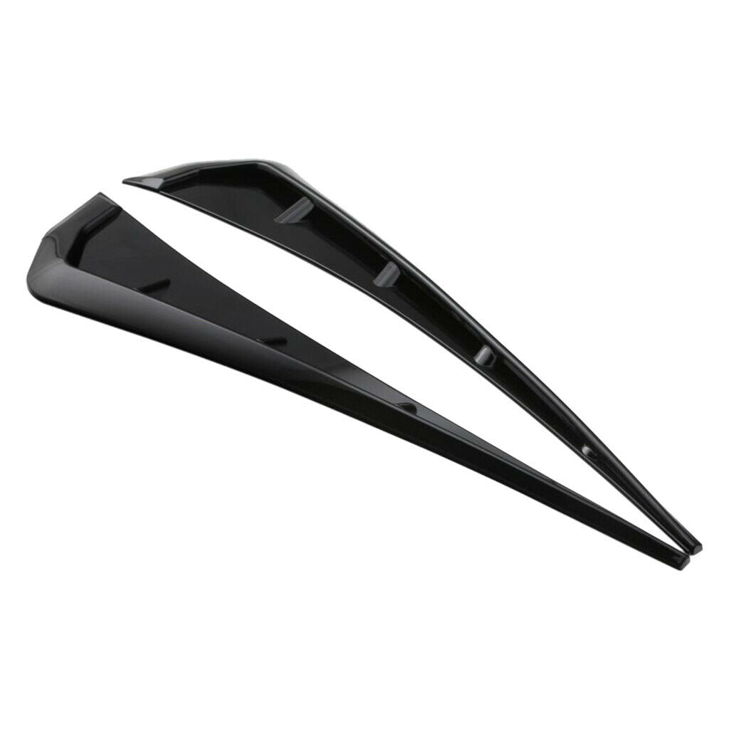 For 2016-20  Civic Glossy Black ABS Side  Vent Air Wing Cover Trim