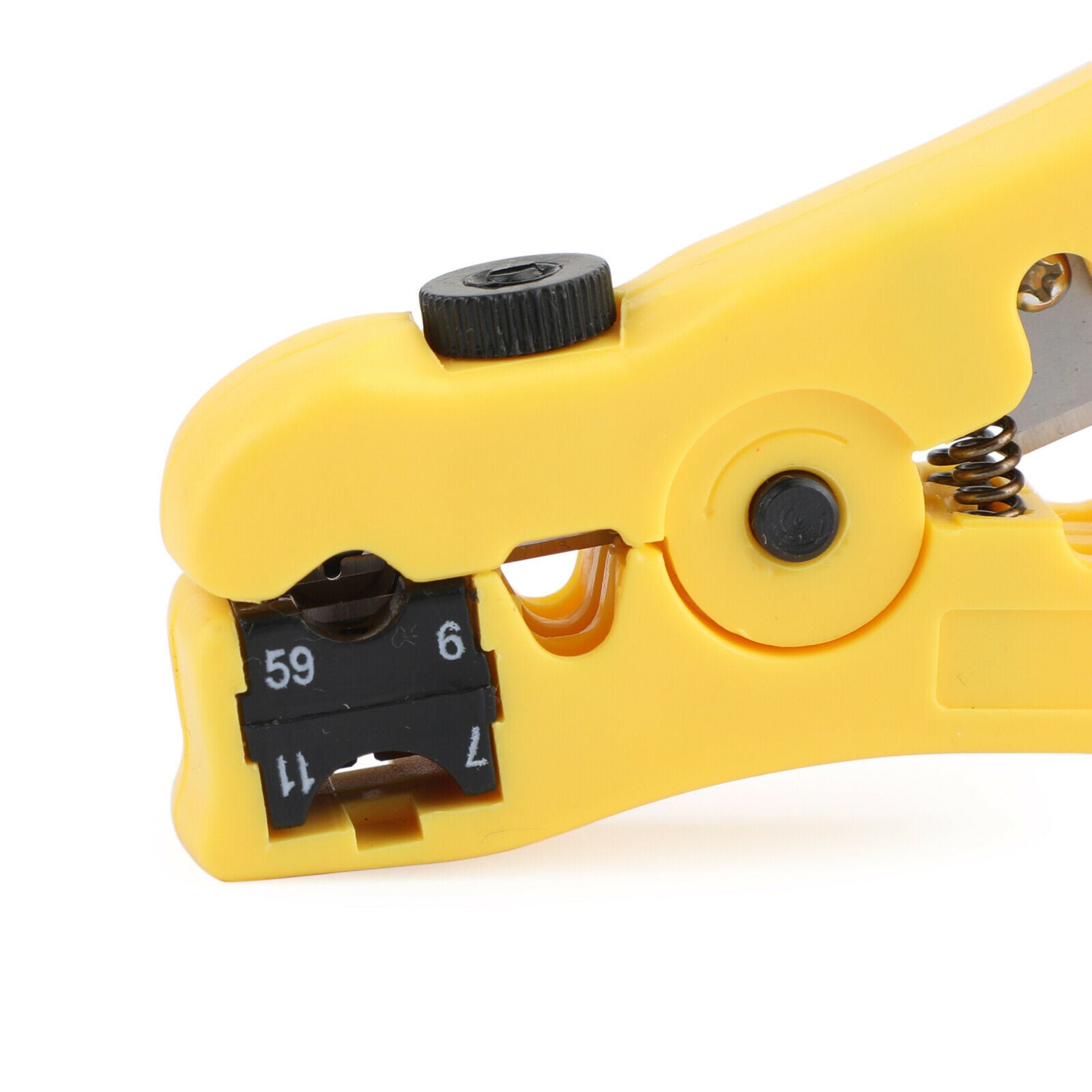 RG59 RG6 RG11 F Compression Tool Connector + Cable Coax Coaxial Crimper Stripper