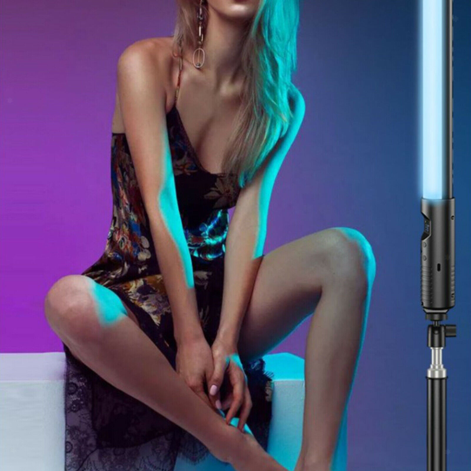 Handheld Colorful LED Fill Light Wand Rechargeable Tube Lights 3000K-6500K