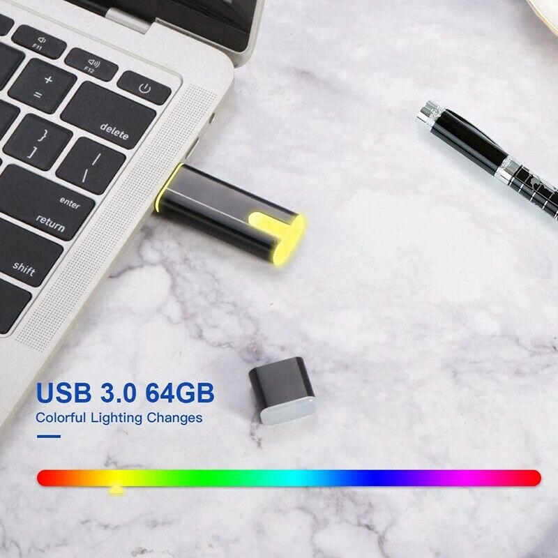 Flash Drive LED Thumb Pen Drive U Disk for PC Laptop Tablet (USB 2.0 32GB) G9P8