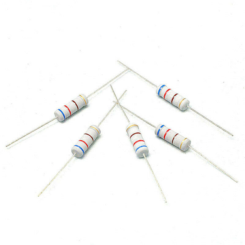 100Pcs 20 Values 10-1M Ohm R 1W 5% Carbon Film Resistor Assortment Kit Assorted
