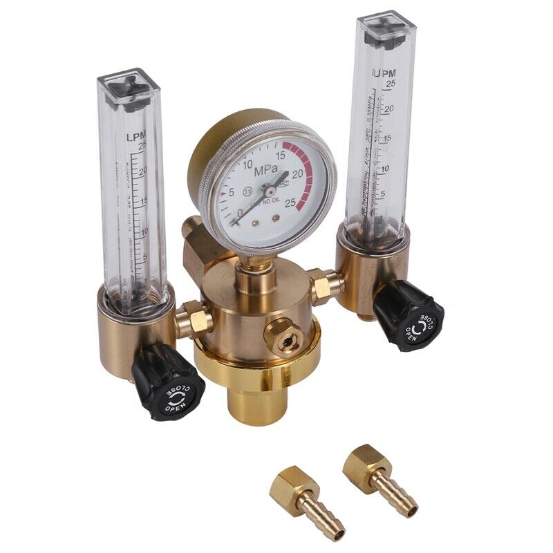 Argon CO2 Gauge Pressure Regulator Mig Tig Flow Meter Control Valve Welding GaN5