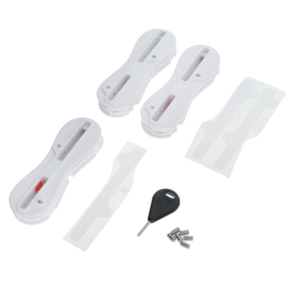 3 Sets Fusion Fin Box for Surfboard Surfing Plug with Screw Key 9 Degree