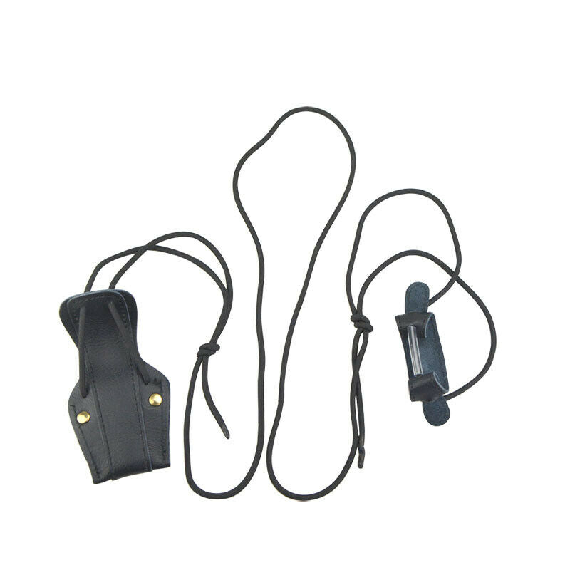 Archery Leather Bow Stringer Rope Install Tool Recurve Bow Longbow Bowstringer