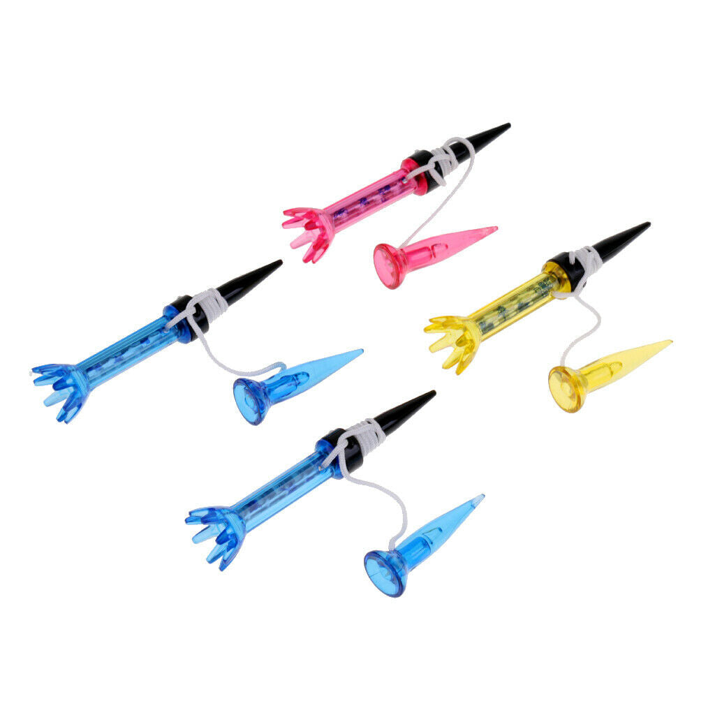 4Pcs Golf Flexible Magnetic Tee with with Anchor 80mm Golf Training Tool
