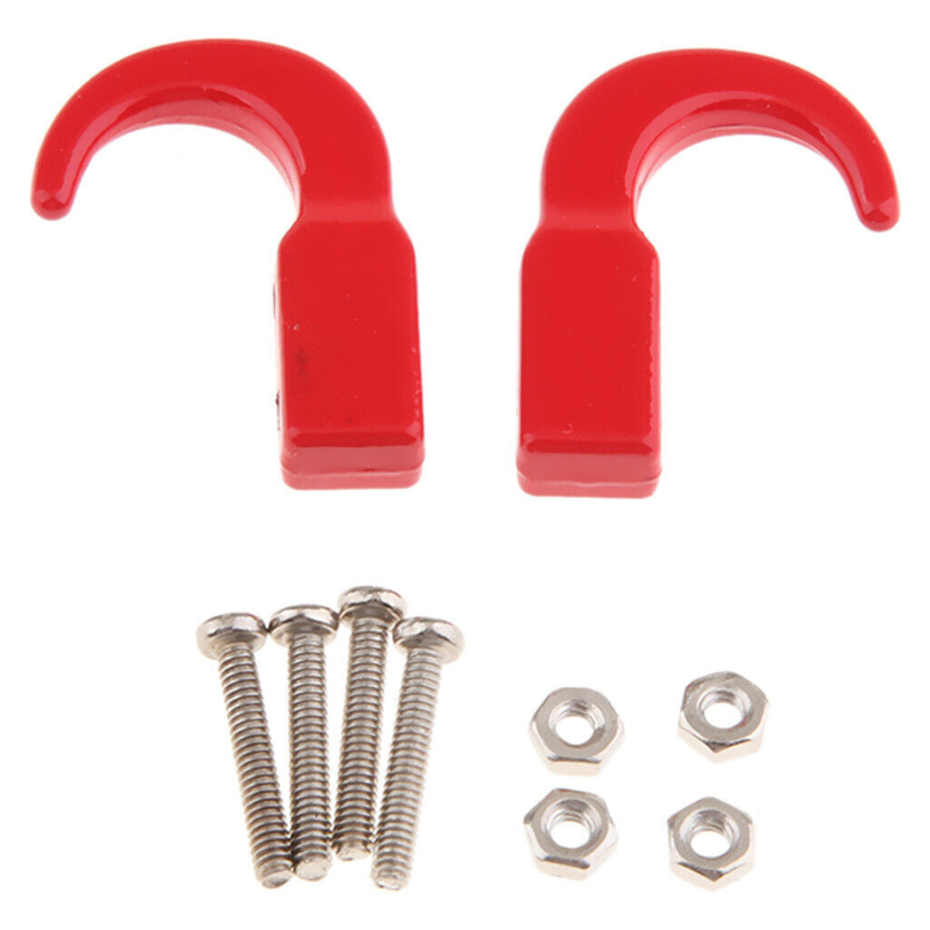 2pcs Exquisite workmanship RC Car Metal Bumper Hook Towing Decoration for RC