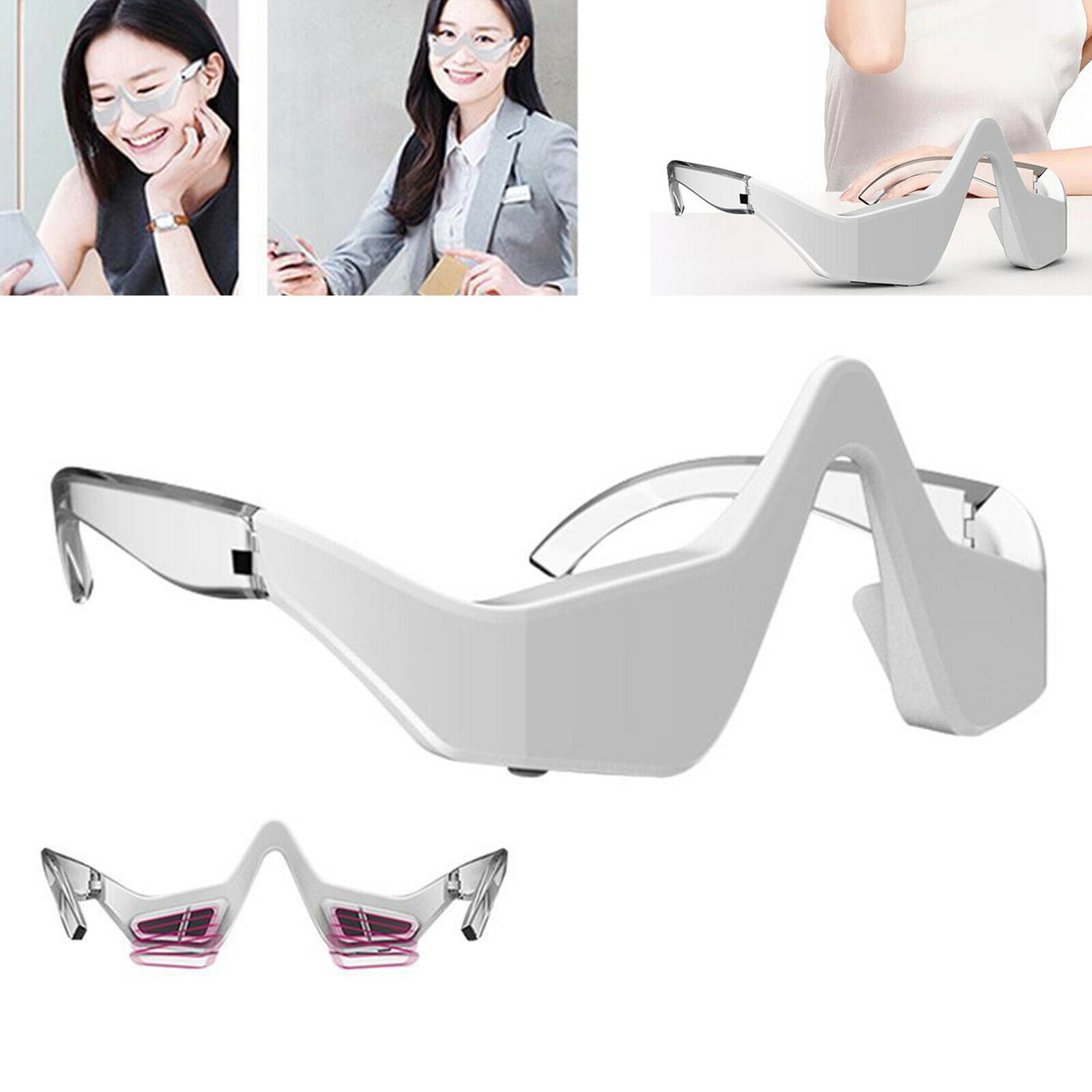 Sonic Vibration Eye Massager Rechargeable for Relieve Eye Strain Puffiness
