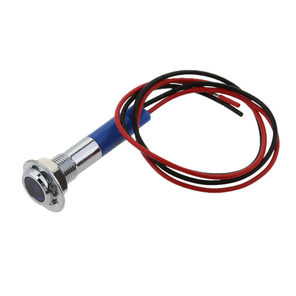 12V 6mm Boat Car Bulb With LED Light Indicator Wire, 4pcs